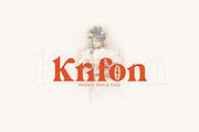 Krifon - Retro Serif Font, a Serif Font by tebaltipislab (Thumbnail 18 of 18)