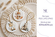 Round Ceramic Ornament Mockup Set, a Merchandise Mockup by Mie Mockup Studio (Thumbnail 6 of 7)