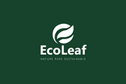 EcoLeaf Eco Logo Template, a Branding & Logo Template by SANB (Thumbnail 2 of 3)