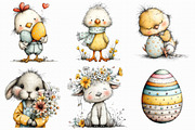 Easter Watercolor Clipart, an Illustration by Libby Wishes (Thumbnail 5 of 9)