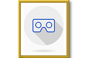 Fine Flat Icon With VR Logo, an Outline Icon by FineArtStudio (Thumbnail 2 of 3)