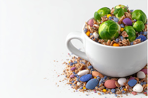 A close-up view of a white bowl, a Food & Drink Photo by ZinetroN