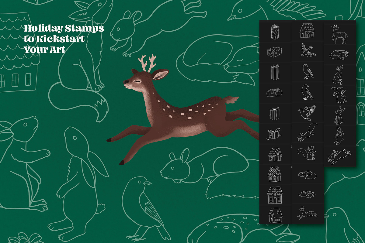 Christmas Magic Procreate Brushes, a Brush Add-On by Pencil Twist (Photo 3 of 11)