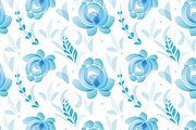 FREEBIE Gzhel vector collection, a Pattern Graphic by Designnina Shop (Thumbnail 6 of 11)