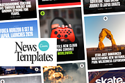 19 News Instagram Canva Templates, a Social Media Template by Defects (Thumbnail 1 of 2)