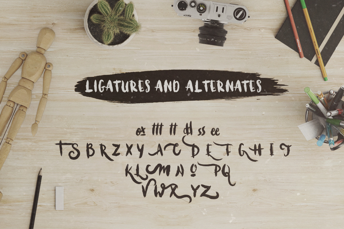 Bruscheetah Brush Font preview 3