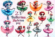 Ballerina Skeleton Sublimation, a Work Illustration by Dream Creation (Thumbnail 1 of 6)