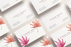 MAPLE BUSINESS CARD TEMPLATE (PSD)
