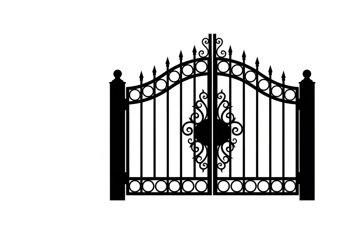 Ornate Iron Gate SVG Bundle, an Illustration by Designs_River (Photo 13 of 31)