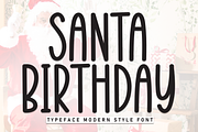 Santa Birthday | Script Font, a Script Font by Scratchones (Thumbnail 1 of 8)