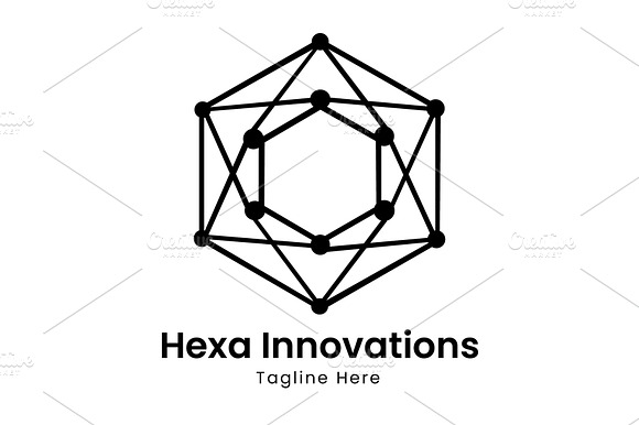 Hexa Innovations Logo Design preview 2