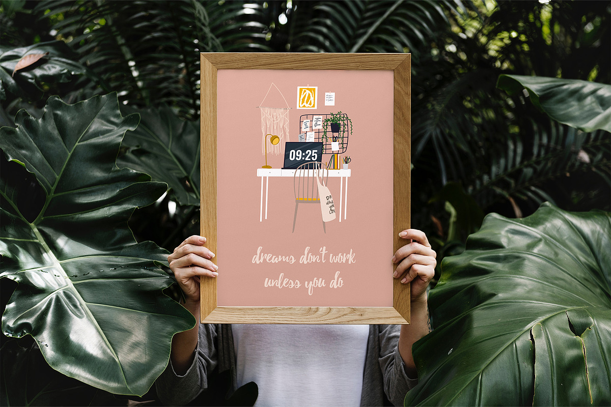 Home Office (stay home), a Decorative Illustration by helgascandinavus (Photo 7 of 8)