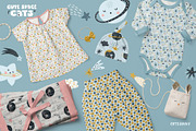 Cute space cats - graphic collection, a Pattern Graphic by Cuteanny Design (Thumbnail 2 of 10)