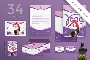 Branding Pack Yoga Fitness Club