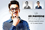 Oil Paint Effect Ps Action Bundle, an Action Add-On by Studio Retouch (Thumbnail 3 of 21)