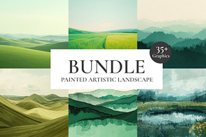 Painted Artistic Landscape Bundle