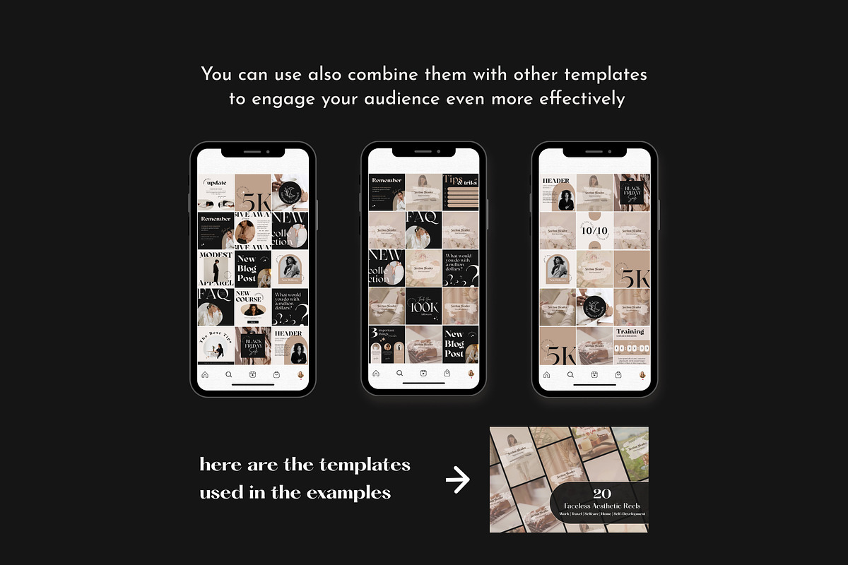 Elegant Instagram Templates | Canva, a Social Media Template by Studio DigiCraft (Photo 5 of 7)