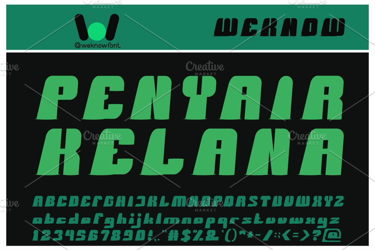 Black Mamba, a Font by weknow (Photo 2 of 5)
