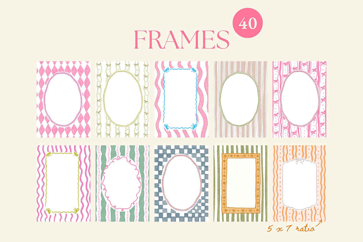 202 Whimsical Frames Collection, a Decorative Illustration by NassyArt (Photo 21 of 33)