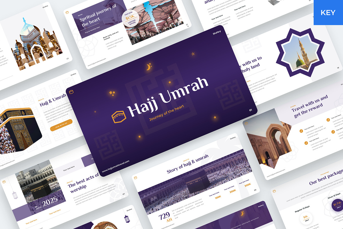 Shafary - Umrah & Hajj Keynote, a Presentation Template by BeadyLab (Photo 1 of 6)