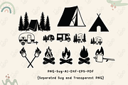 Camping logo SVG, Camping SVG Bundle, an Object Illustration by Cheerful World (Thumbnail 3 of 3)