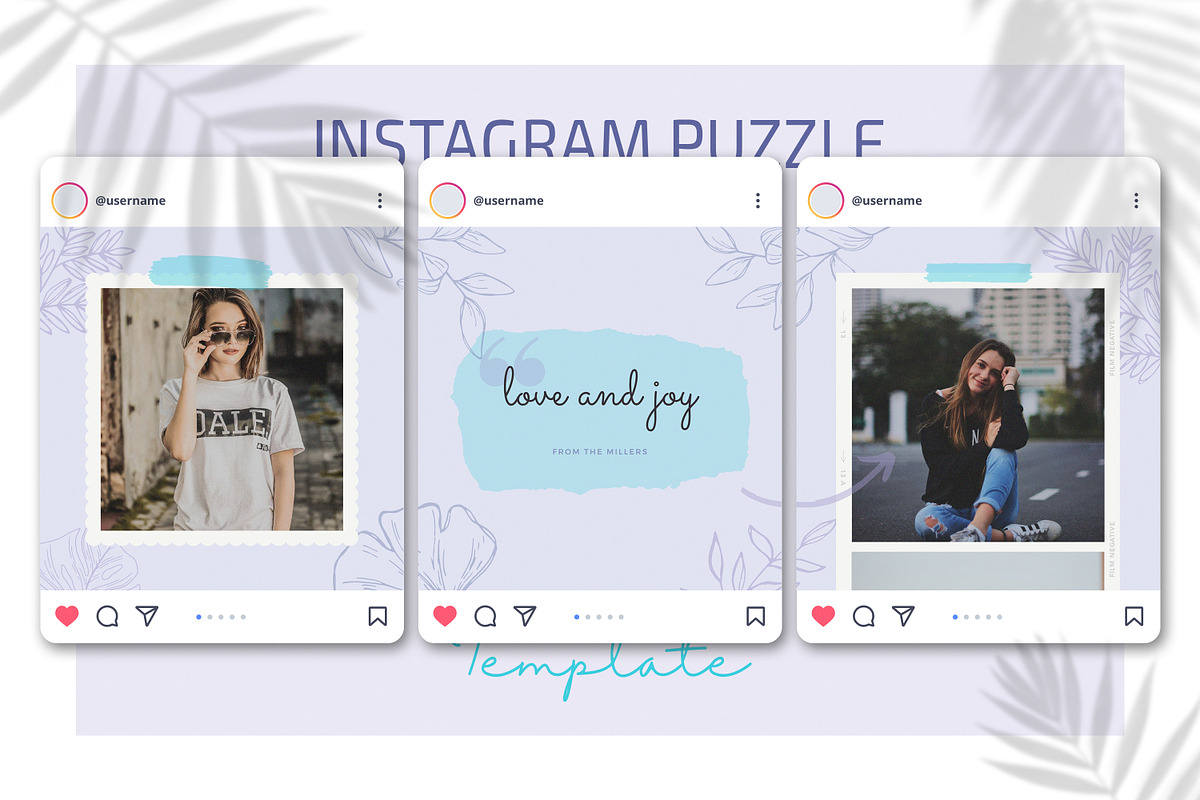Canva Instagram Puzzle Template, a Social Media Template by UP Studio (Photo 4 of 7)