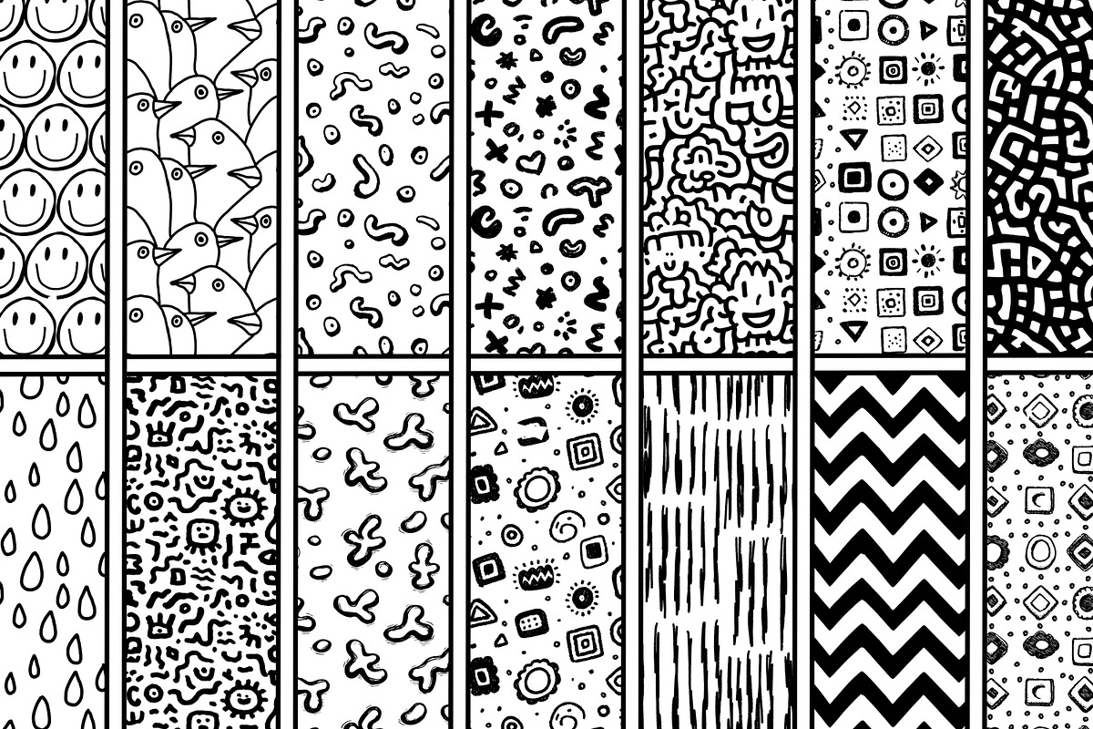56 Unique Procreate Pattern Brushes, a Brush Add-On by Heather Green Designs (Photo 2 of 11)