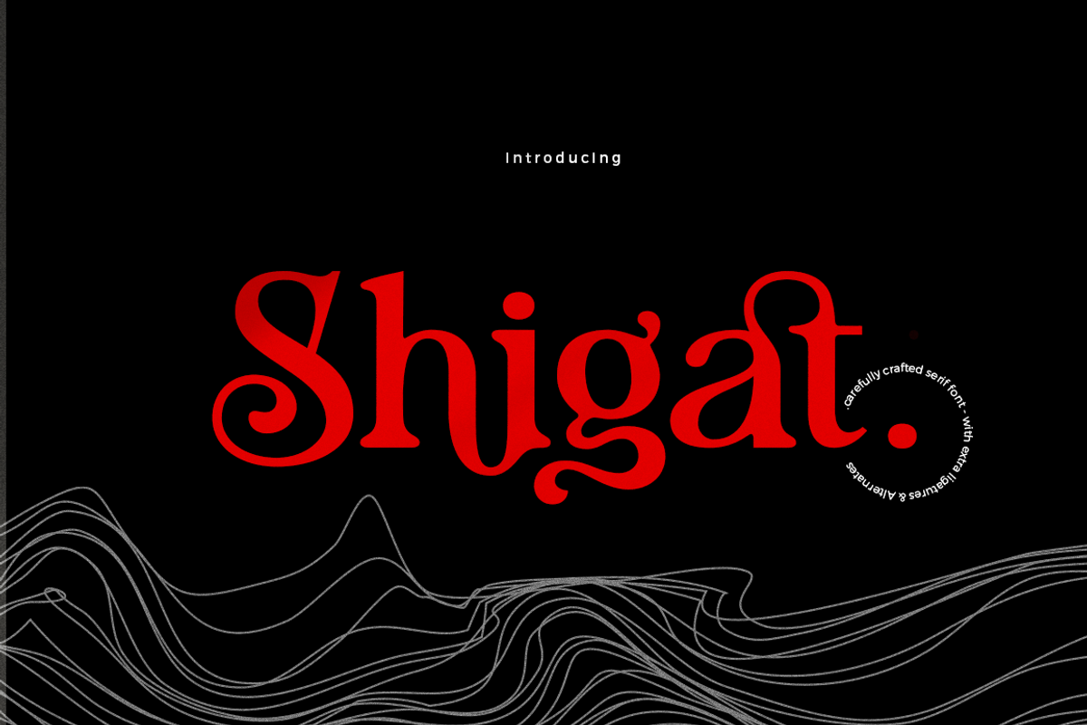 Shigat Serif, a Serif Font by Grontype (Photo 1 of 10)