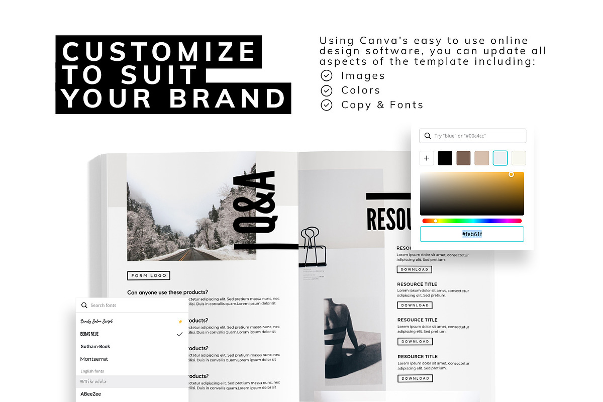 Minimalist Canva Ebook Template, a Magazine Template by Cultive Creative