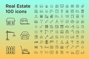 Real Estate 100 icons