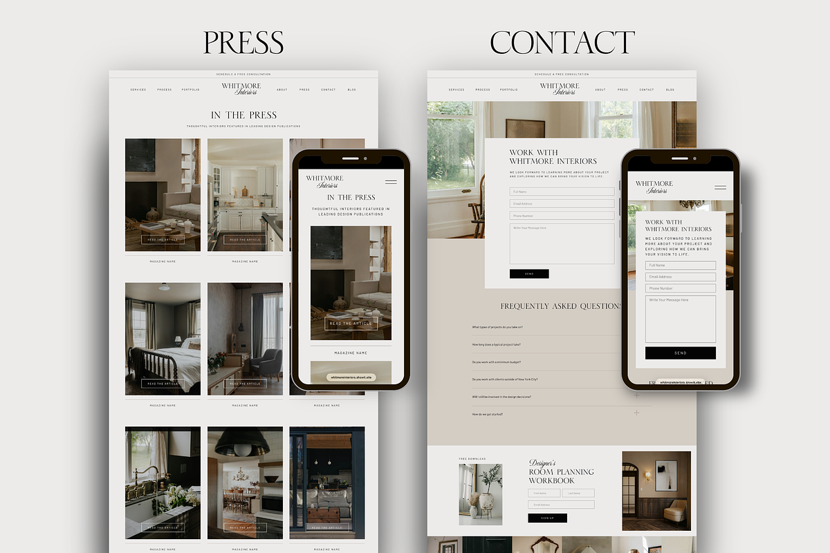 Interior Designer Website Template