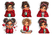 Quirky Girl New Year 2026 Clipart, an Illustration by SinaCreation (Thumbnail 11 of 11)