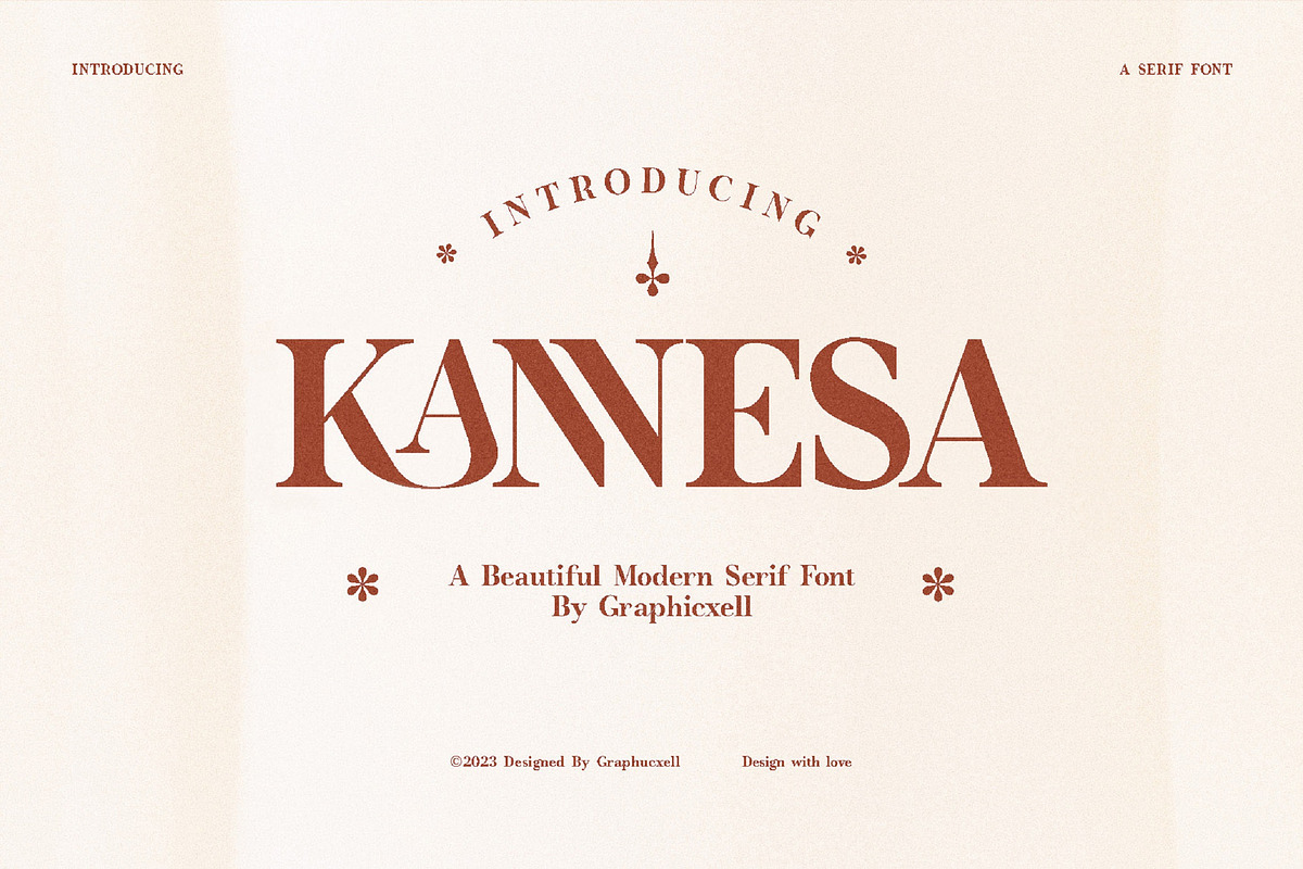Kannesa Elegant Serif Font Typeface, a Serif Font by Graphicxell (Photo 1 of 10)