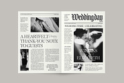 Wedding Newspaper Program, a Brochure Template by BrandPacks (Thumbnail 2 of 5)