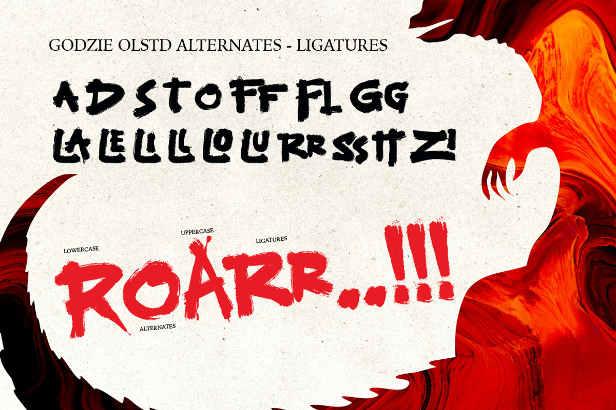 GODZIE Olstd - Handwritten Brush, a Handwritten Font by Olexstudio (Photo 8 of 8)