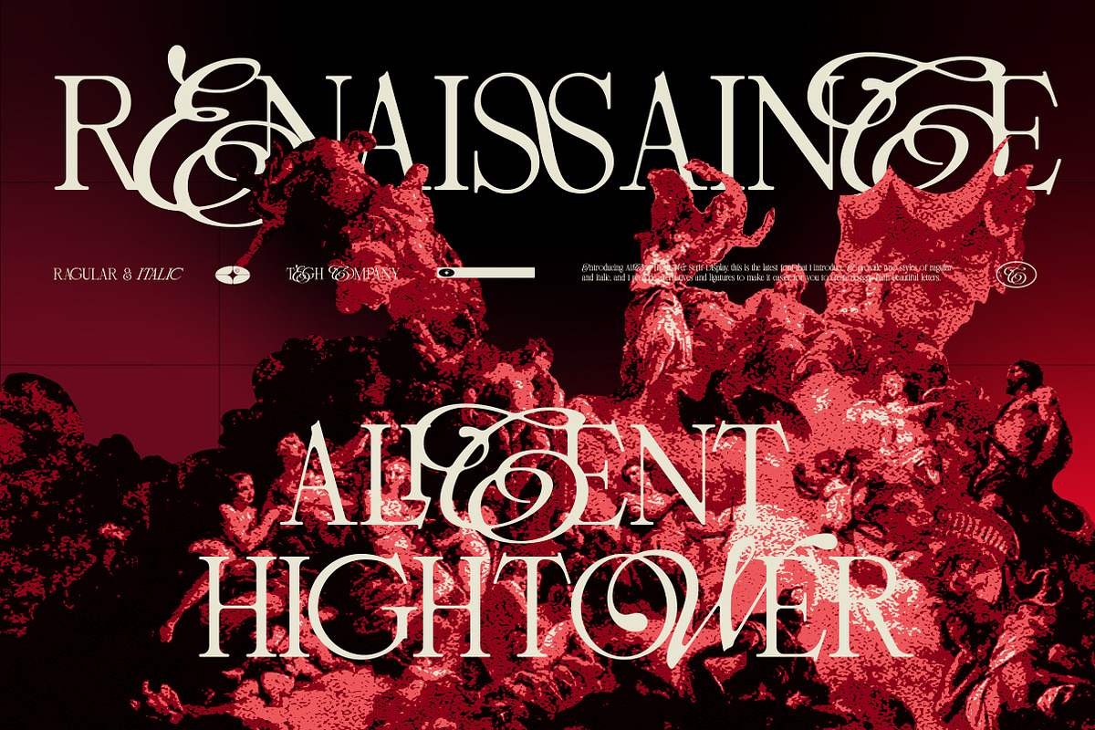 ALICENT HIGHTOWER SERIF DISPLAY, a Serif Font by Tegh co. (Photo 6 of 16)