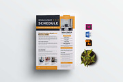 Event Schedule | MS Word & Indesign, a Flyer Template by design_hut (Thumbnail 1 of 4)