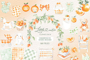 A little cutie baby shower clipart