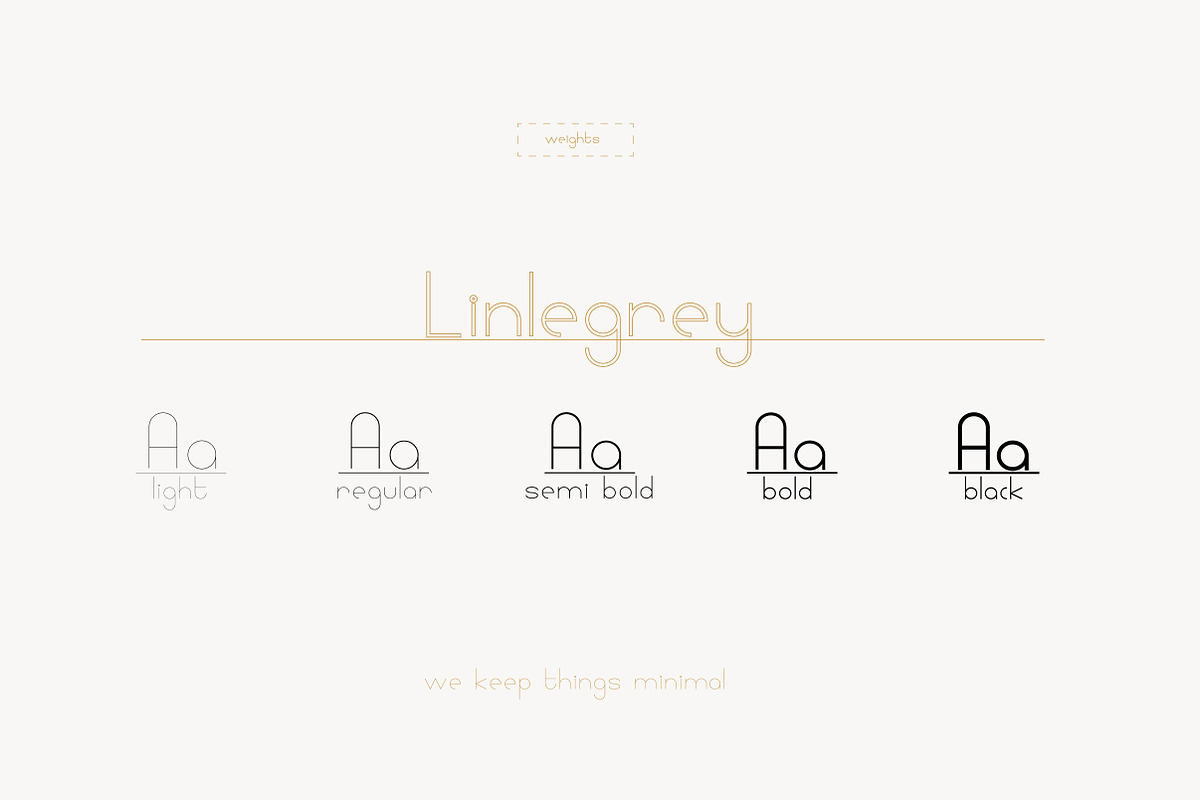 Linlegrey Full set | A Designer Font preview 2