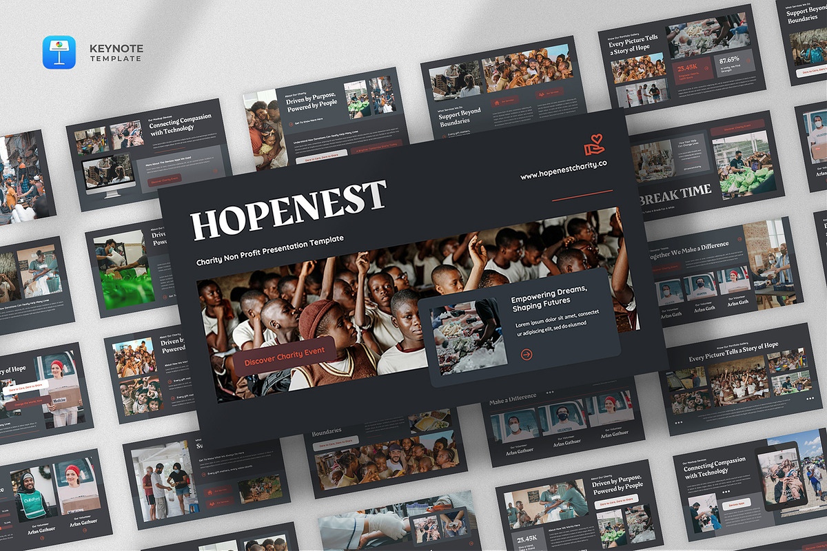 Charity & Non-Profit Keynote, a Presentation Template by fluffstudio (Photo 1 of 4)