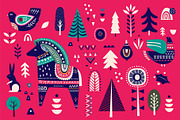 Scandinavian Christmas collection, an Animal Illustration by MoleskoStudio (Thumbnail 4 of 17)