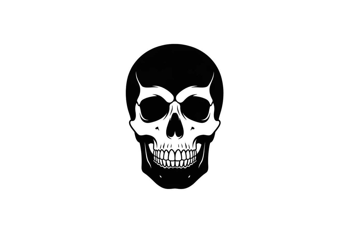 50 Skull Head Silhouette Vector Bund, an Illustration by Creativeshirt (Photo 49 of 51)