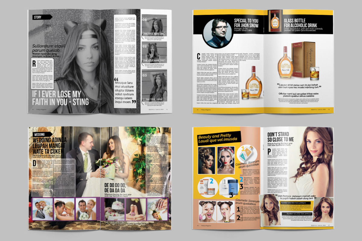 Prettyca Magazines, a Magazine Template by Firtana (Photo 6 of 11)