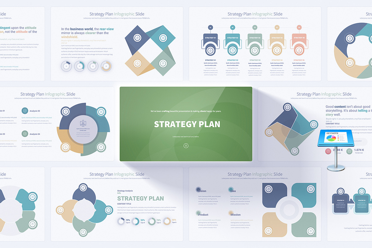 Strategy Plan Keynote Presentation, a Presentation Template by Pulsecolor (Photo 1 of 10)