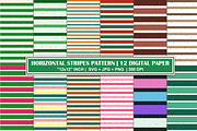 Christmas Horizontal Stripe Patterns, a Pattern Graphic by Gfx Expert Team (Thumbnail 1 of 3)