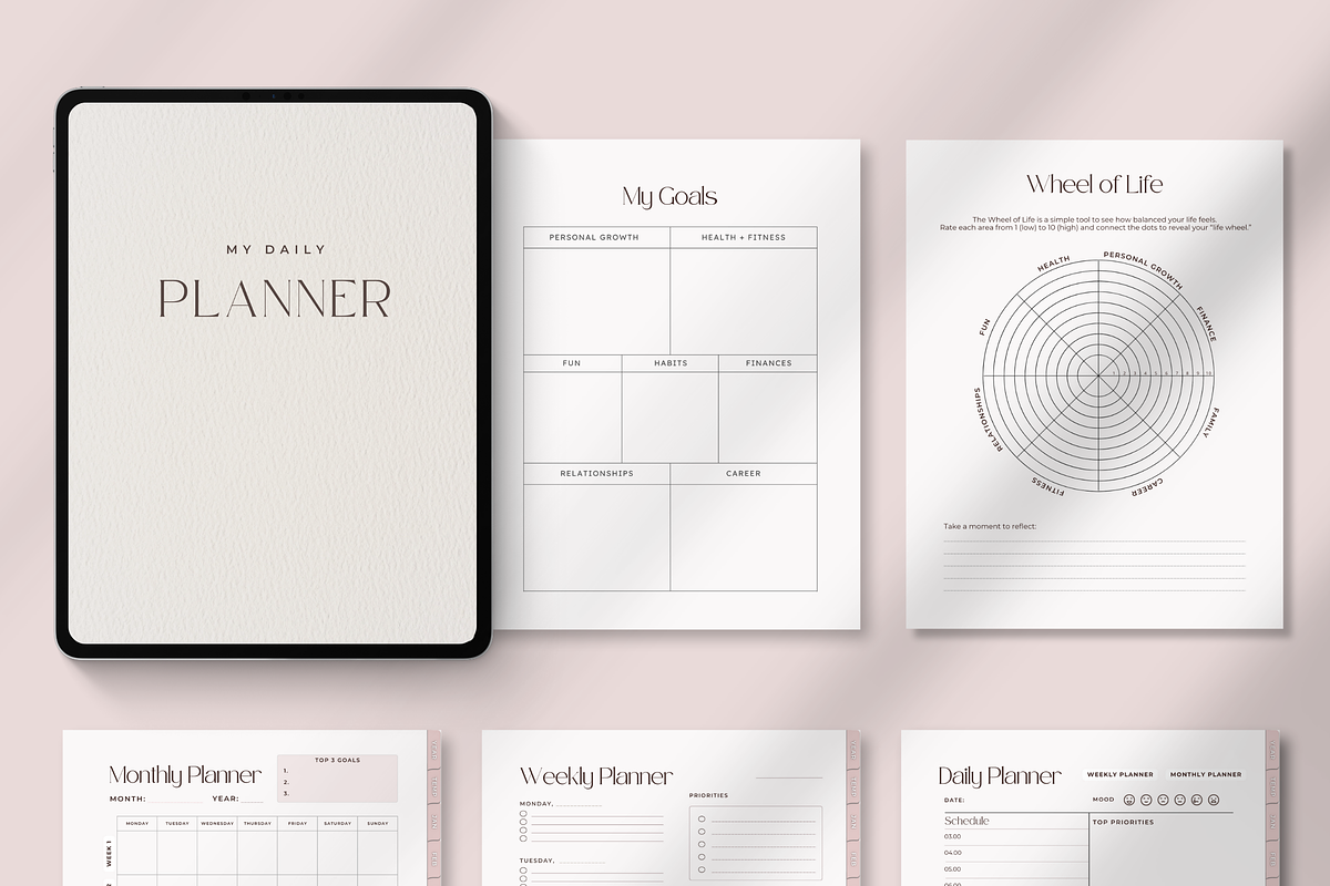 Minimalist Digital Planner Undated preview 6