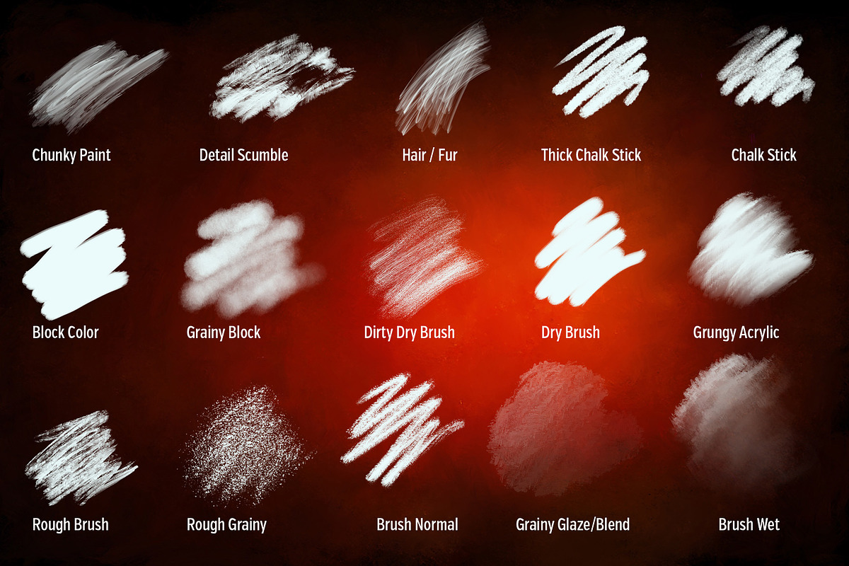 15 Photo Painting Brushes, a Brush Add-On by potterDesigns (Photo 4 of 6)