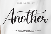 Another | Script Font, a Handwritten Font by Scratchones (Thumbnail 1 of 9)