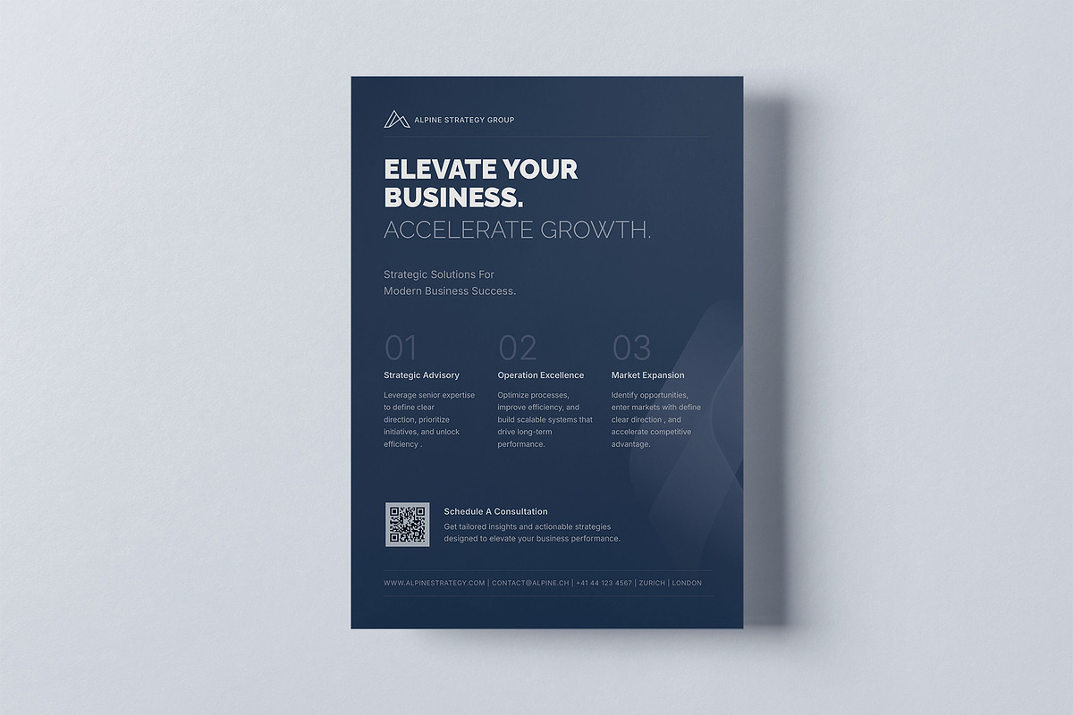 Minimal Corporate Flyer Template, a Flyer Template by Estartshop (Photo 4 of 8)