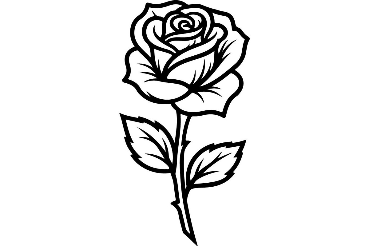 Rose Silhouette File Bundle, a Decorative Illustration by Designer_Momina (Photo 13 of 21)